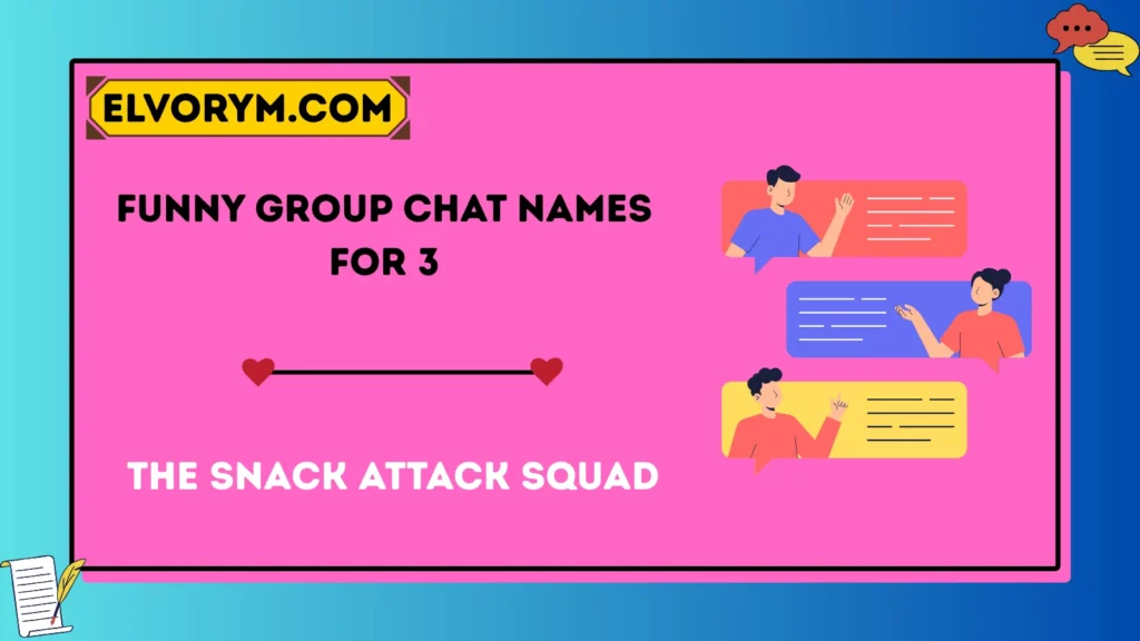 Funny Group Chat Names for 3