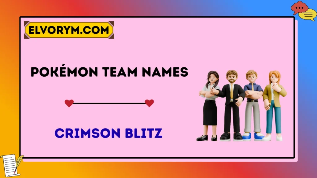 Pokémon team name