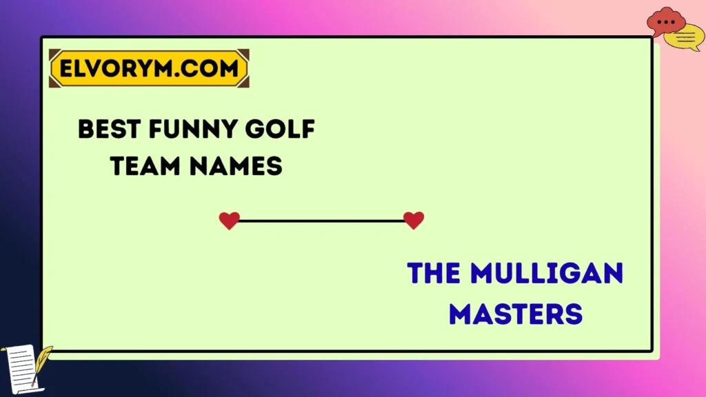 Best Funny Golf Team Names