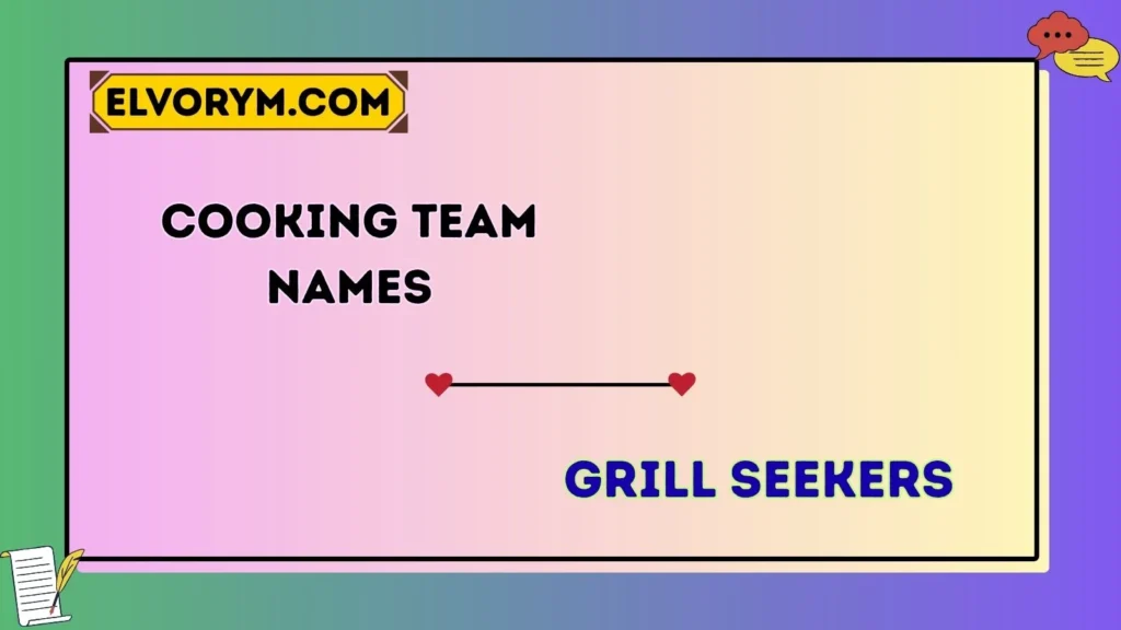 cooking team name