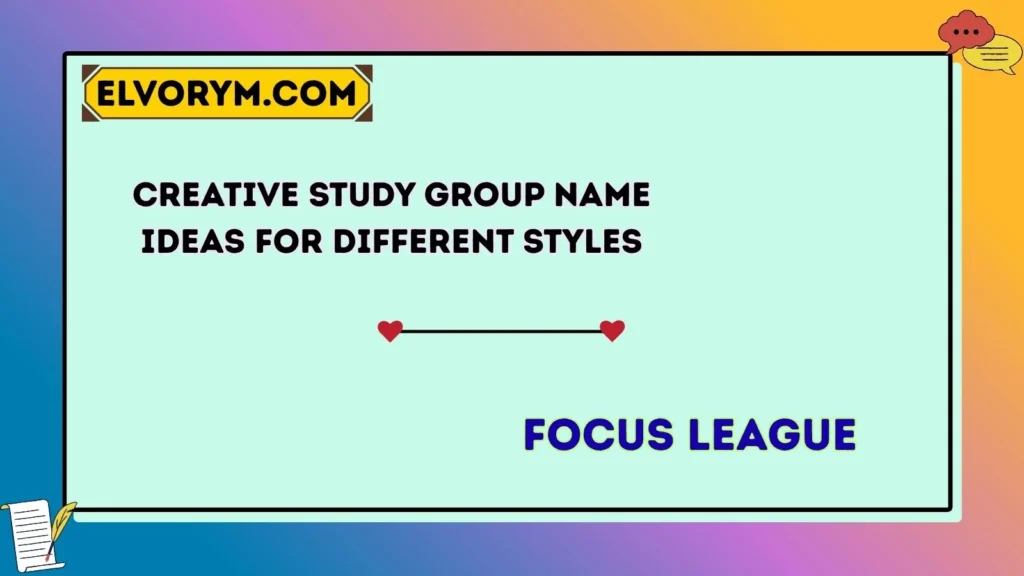 Creative Study Group Name Ideas for Different Styles