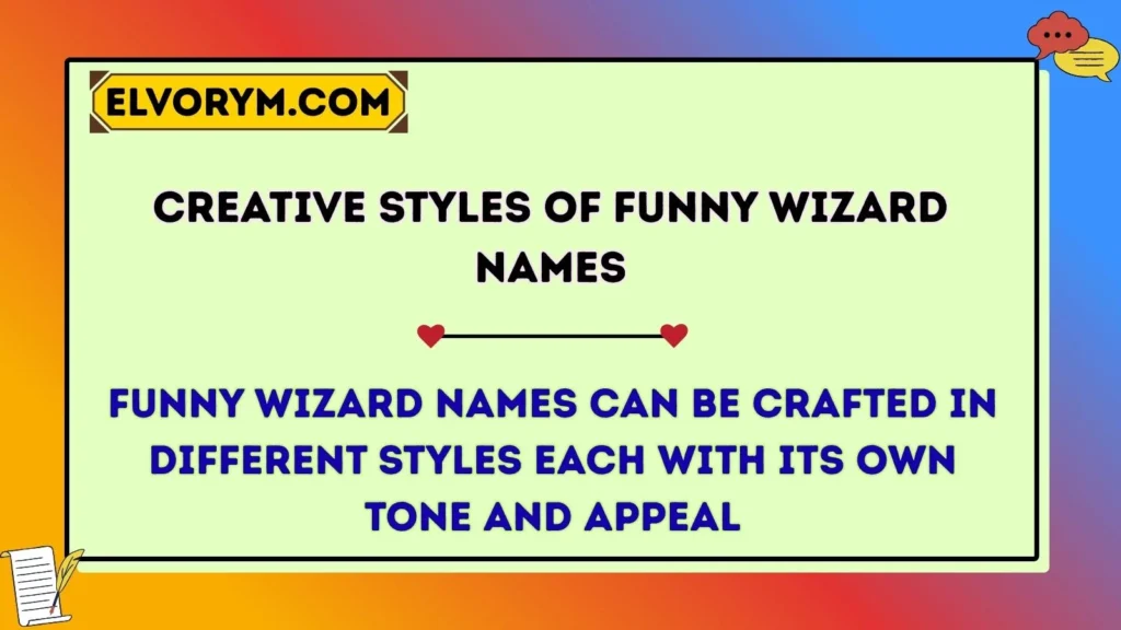 Creative Styles of Funny Wizard Names