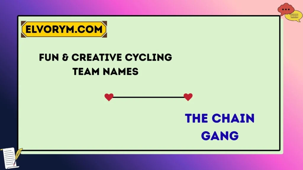 Fun & Creative Cycling Team Names