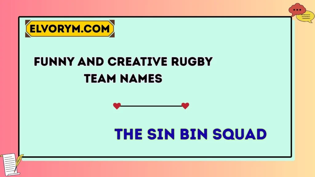 Funny and Creative Rugby Team Names