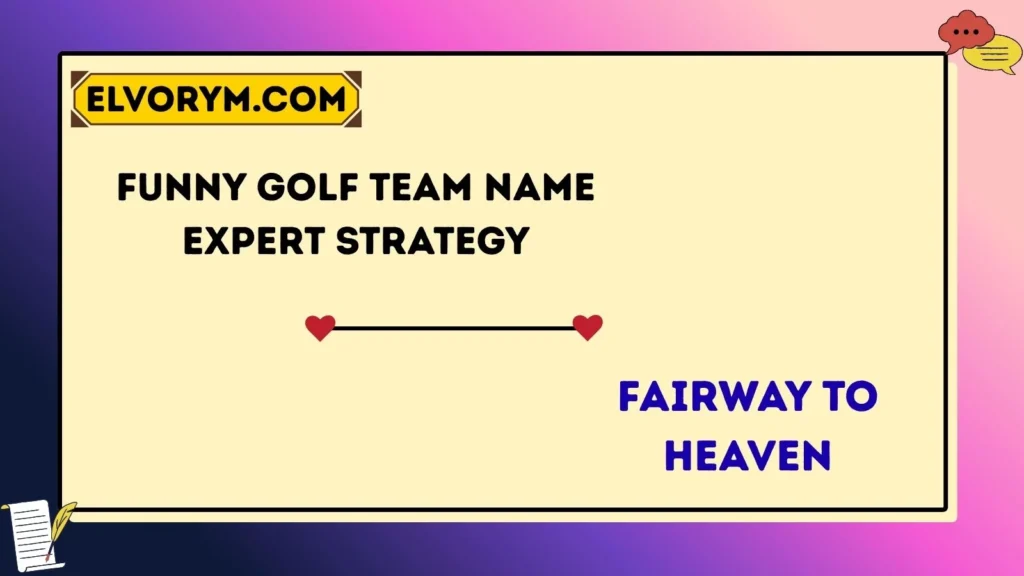 Funny Golf Team Name Expert Strategy
