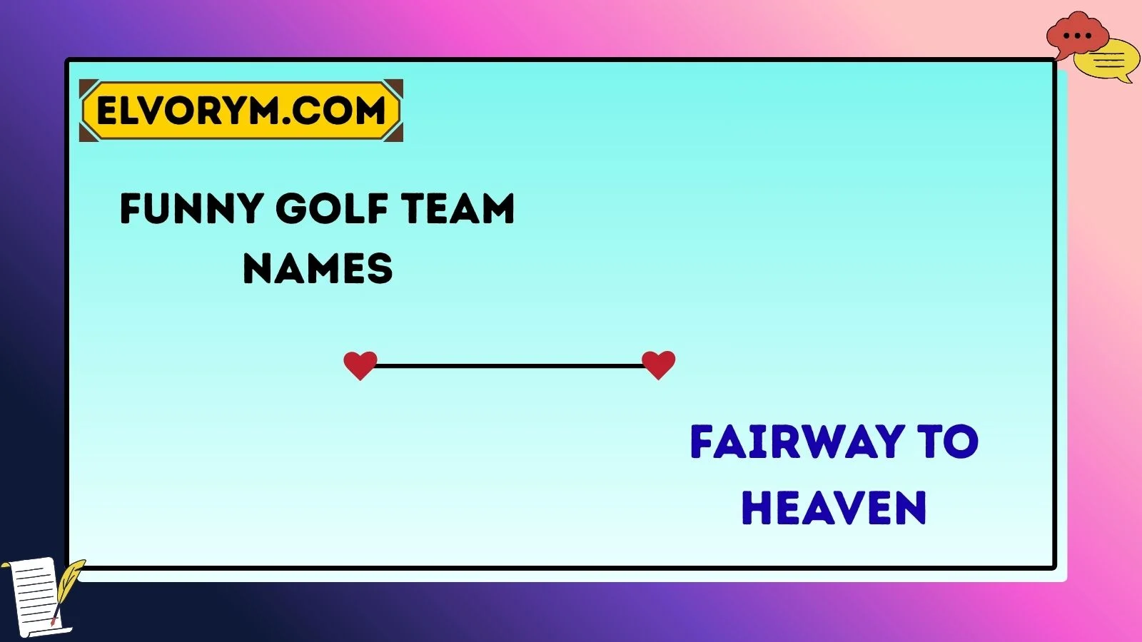 Golf Course Fun Names 560+ Funny Golf Team Names That Actually Make Your Group Stand Out on ...