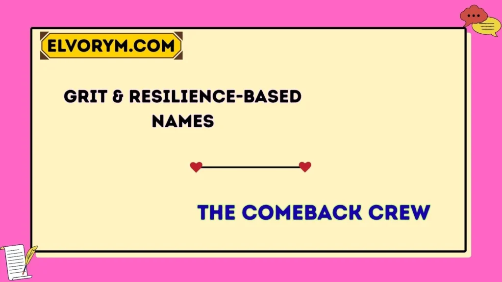 Grit & Resilience-Based Names