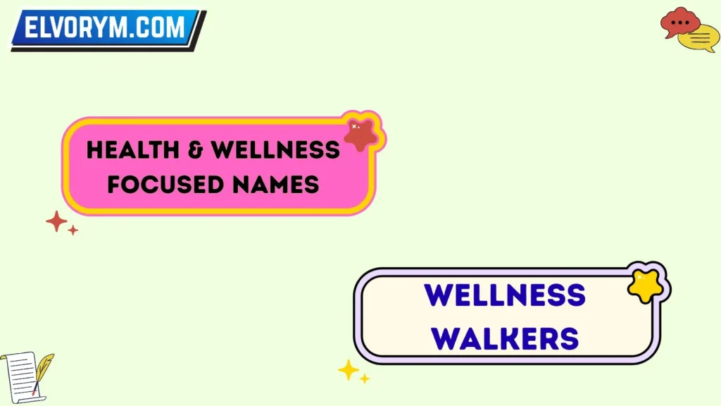 Health & Wellness-Focused Names