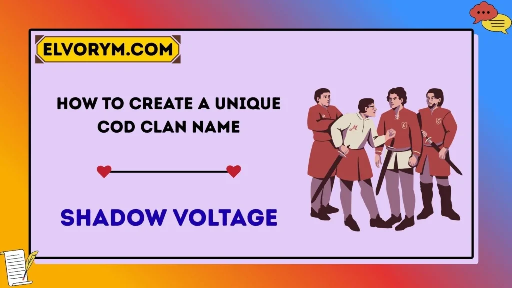 How to Create a Unique COD Clan Name