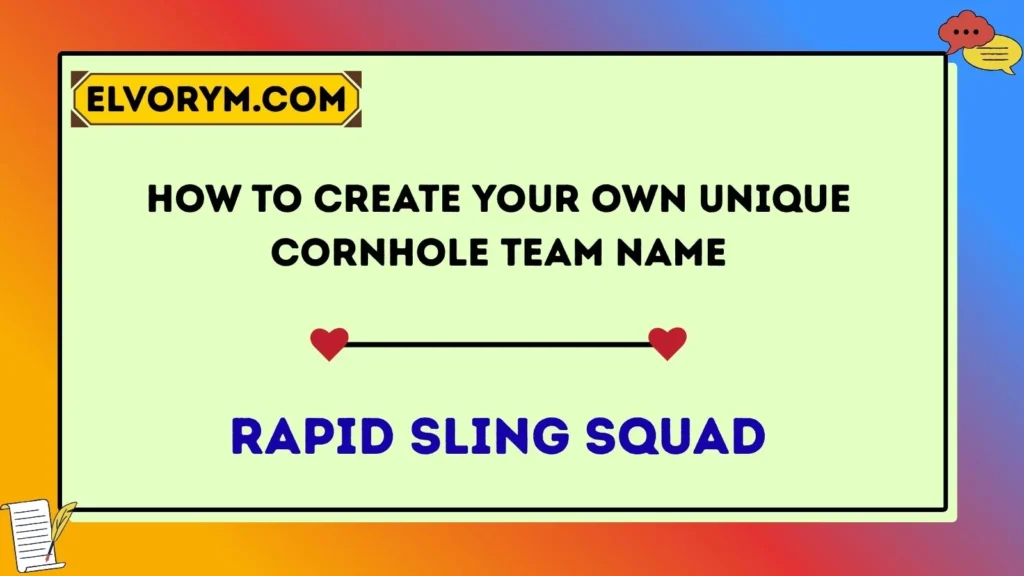 How to Create Your Own Unique Cornhole Team Name