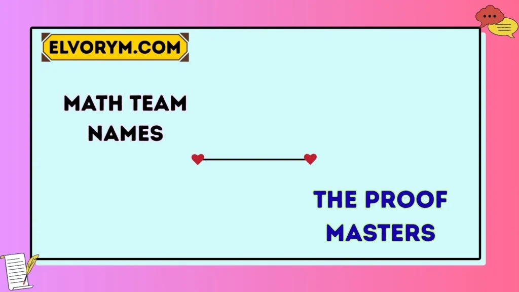 Math team name
