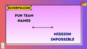 Pun team names