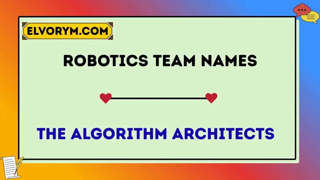 robotics team name