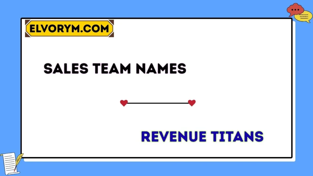 Sales team names