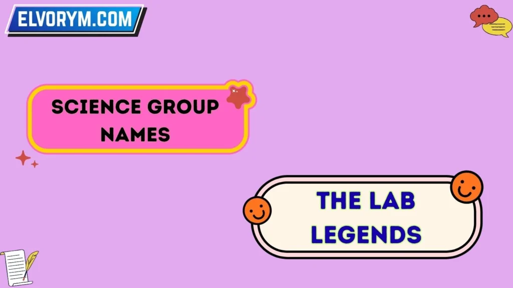 Science group names