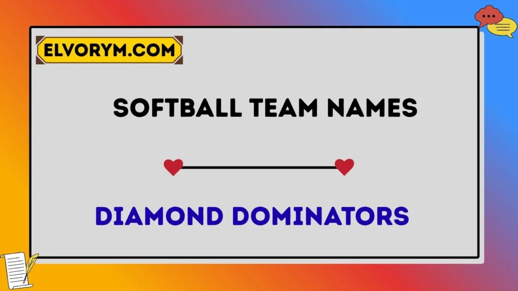 softball team name