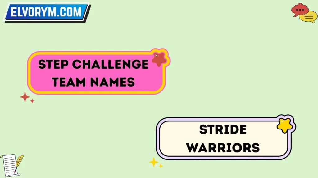 Step challenge team names