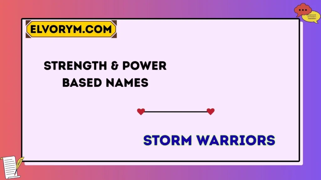 Strength & Power-Based Names