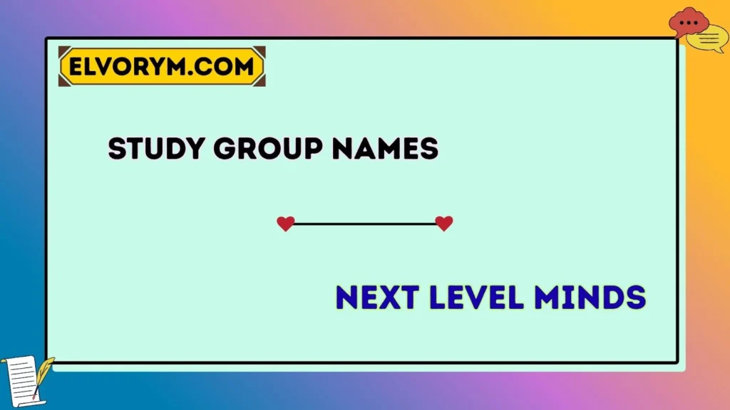 study group name