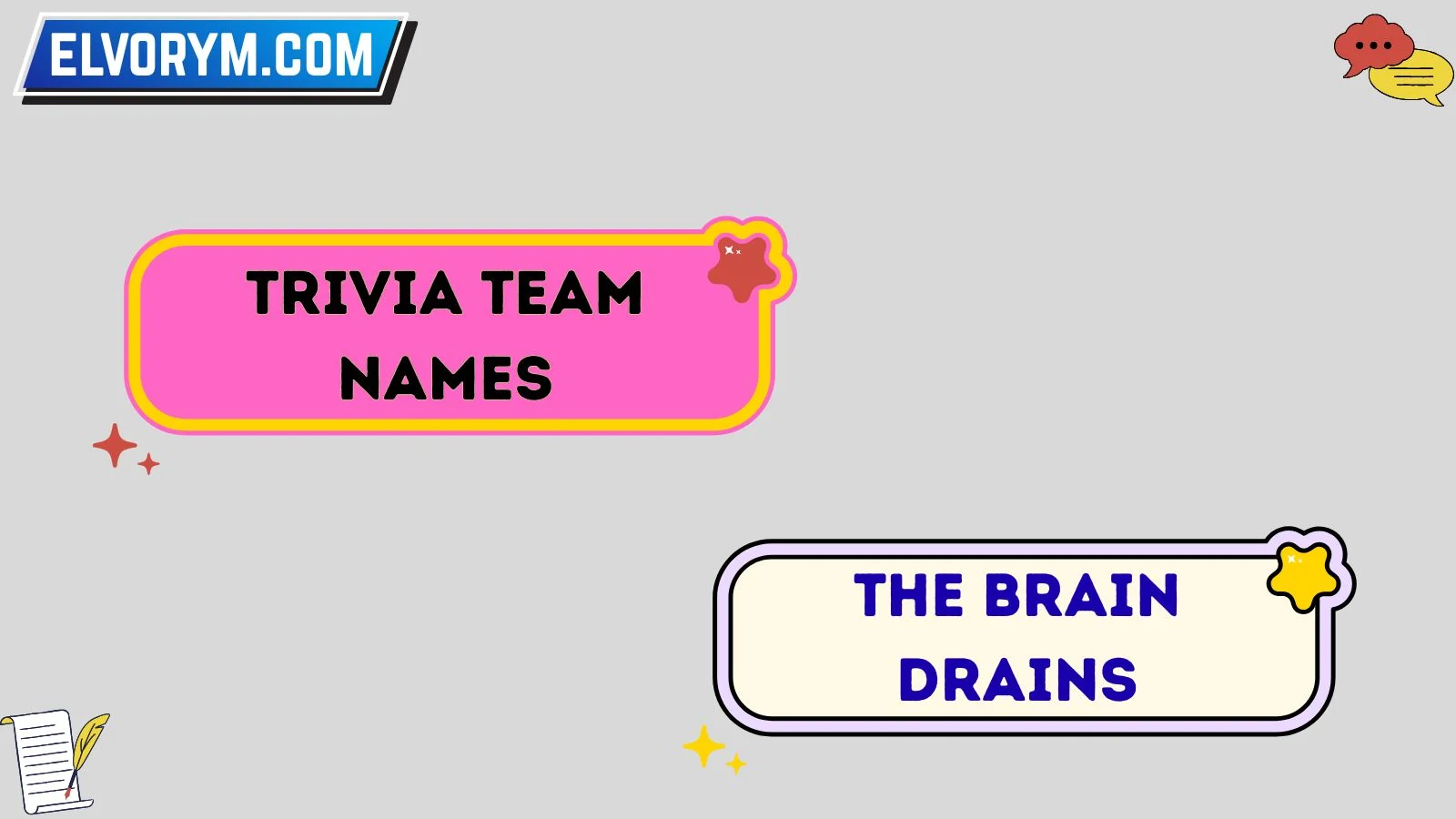 Trivia Program Names Trivia Team Names Creative Ideas That Make Your Team Unforgettable ...