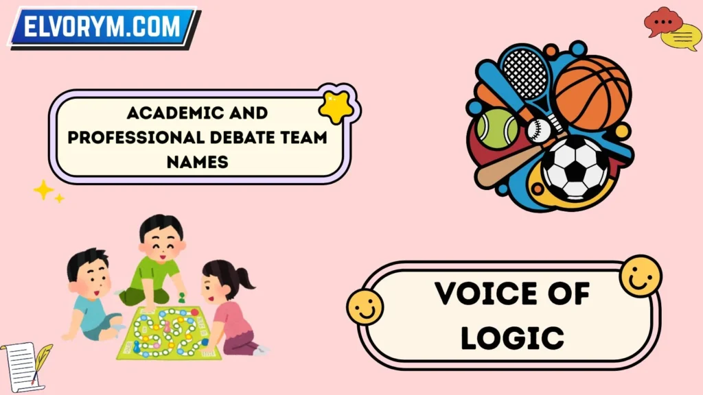 Academic and Professional Debate Team Names