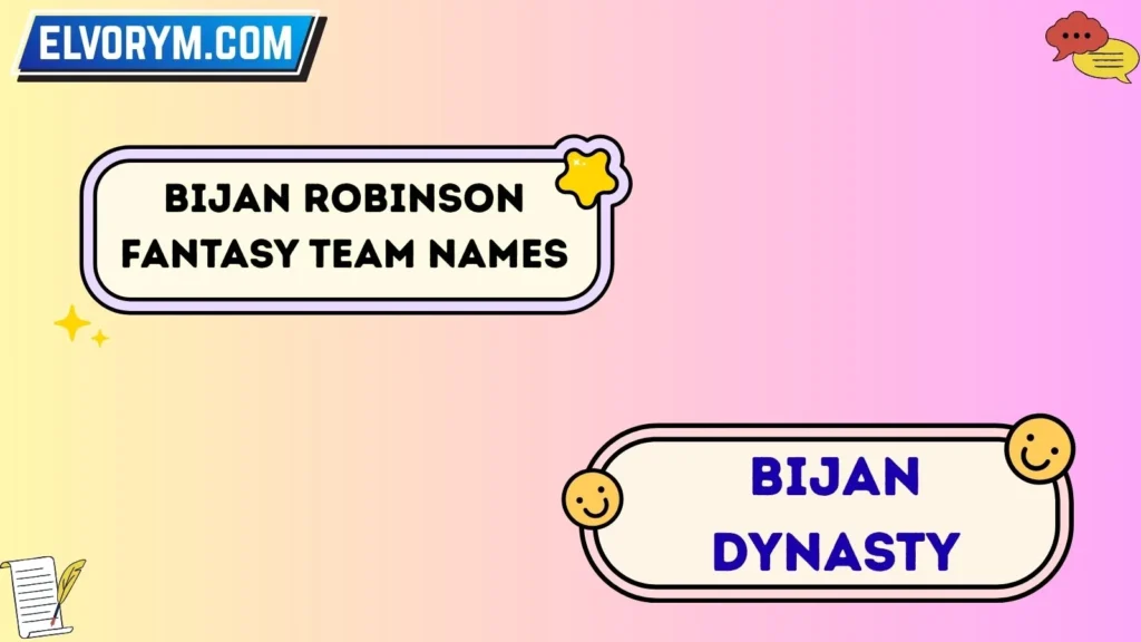 Bijan Robinson fantasy team names