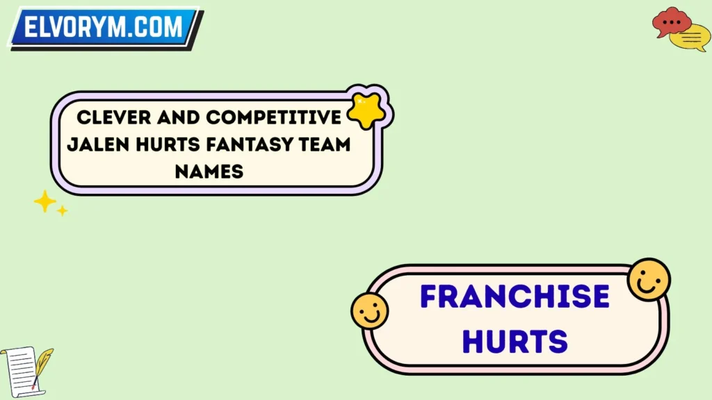 Clever and Competitive Jalen Hurts Fantasy Team Names