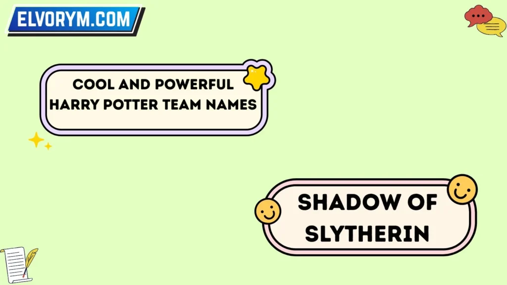 Cool and Powerful Harry Potter Team Names