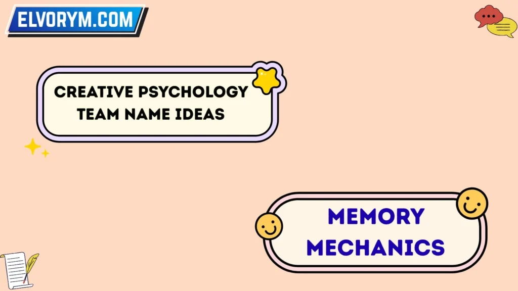 Creative Psychology Team Name Ideas