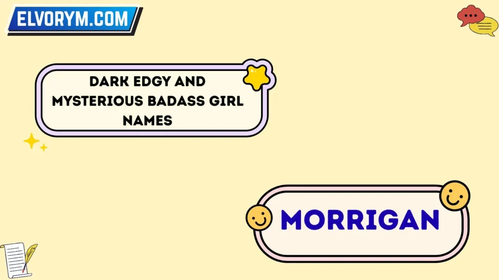 Dark Edgy and Mysterious Badass Girl Names