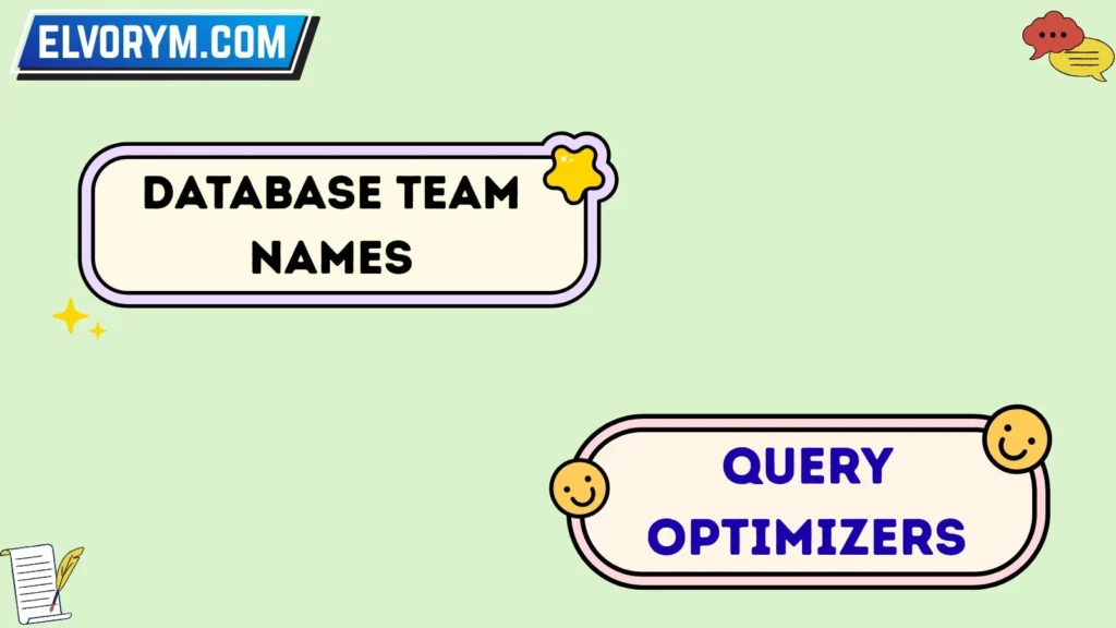 Database team names