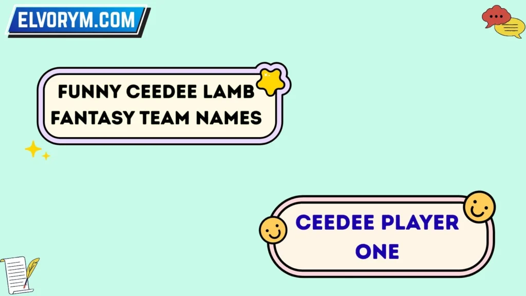 Funny CeeDee Lamb Fantasy Team Names