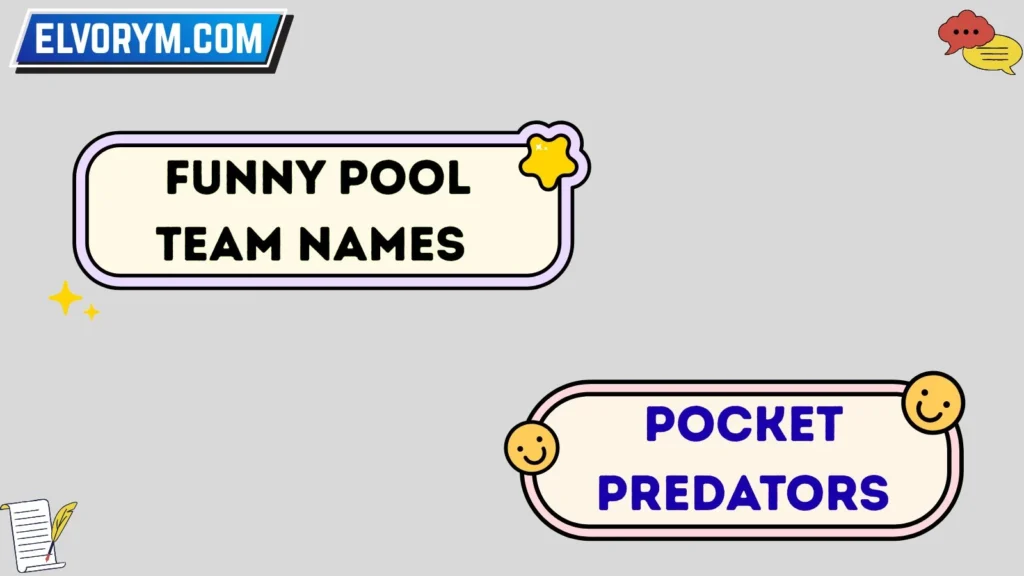 Funny Pool Team Names 