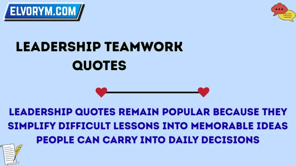 Leadership teamwork quotes