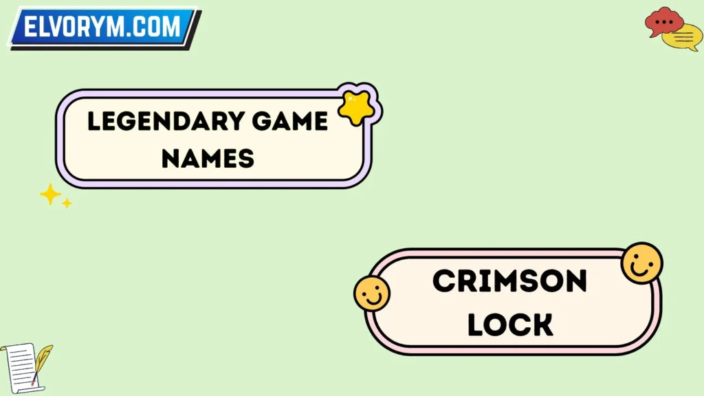 Legendary game names