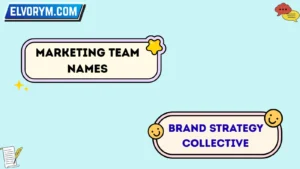 Marketing team names