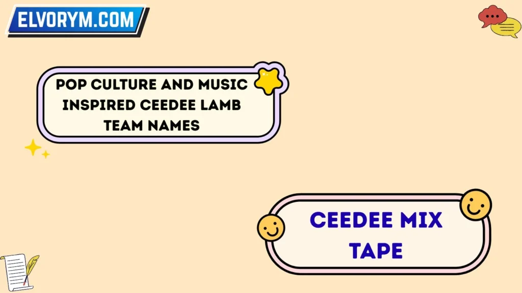 Pop Culture and Music-Inspired CeeDee Lamb Team Names
