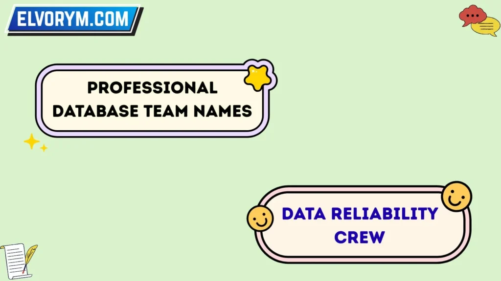 Professional Database Team Names