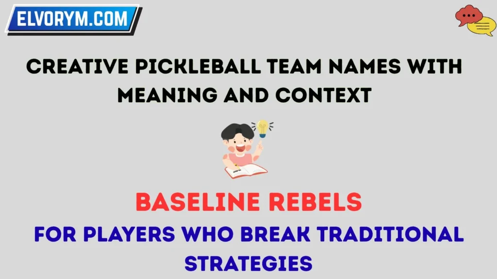 Creative Pickleball Team Names With Meaning and Context