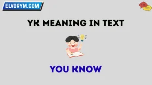 yk meaning in text