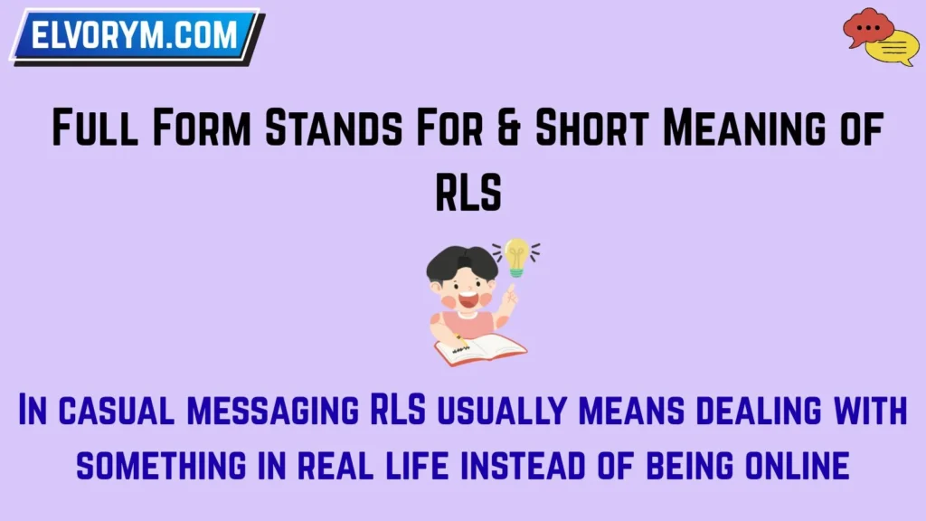Full Form Stands For & Short Meaning of RLS