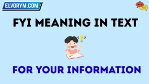 fyi meaning in text
