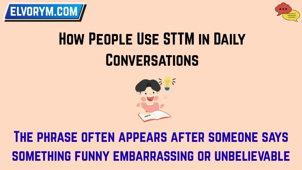How People Use STTM in Daily Conversations