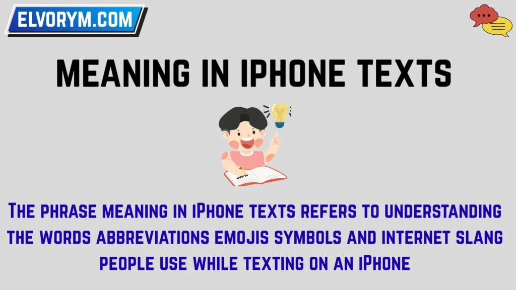 meaning in iphone texts