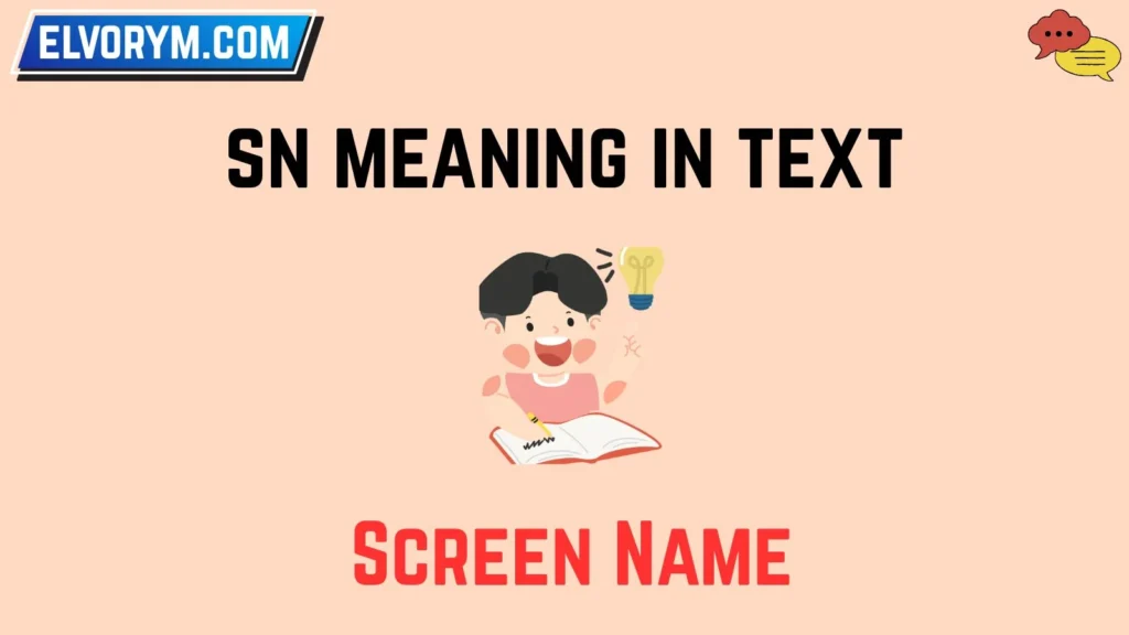 sn meaning in text