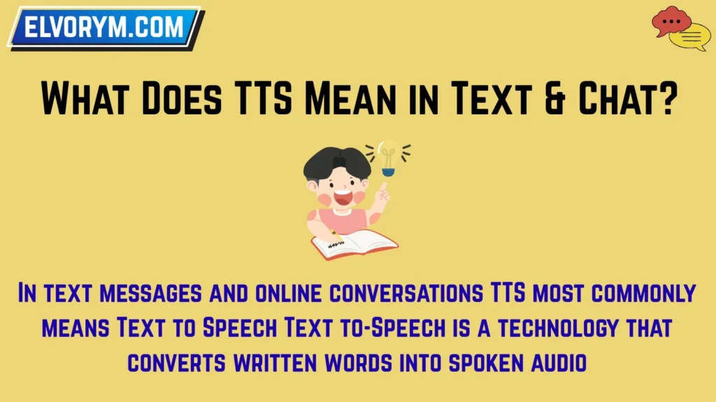 What Does TTS Mean in Text & Chat