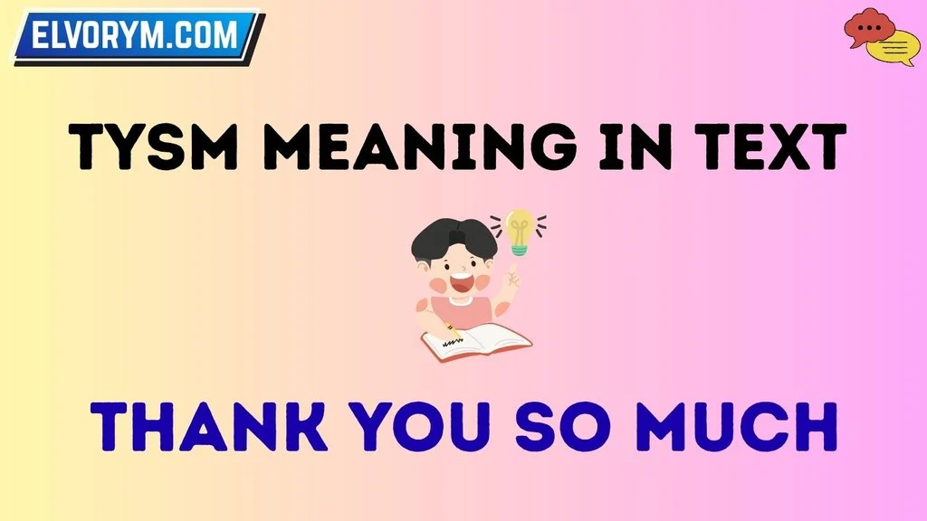 tysm meaning in text